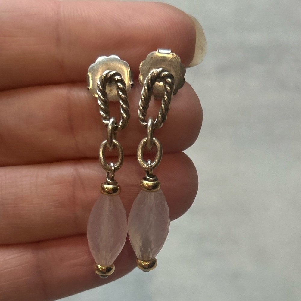 David Yurman moon Quartz drop Earrings